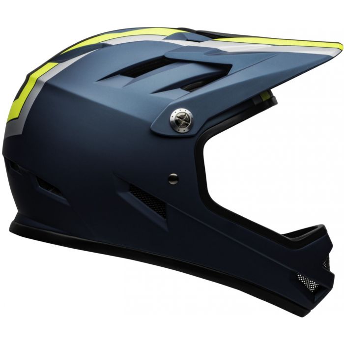 Bell Sanction Fullface Helm Matte Blue Hi Viz Bild 4