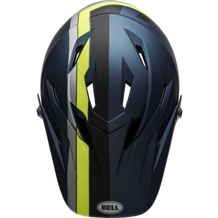 Bell Sanction Fullface Helm Matte Blue Hi Viz Bild 5