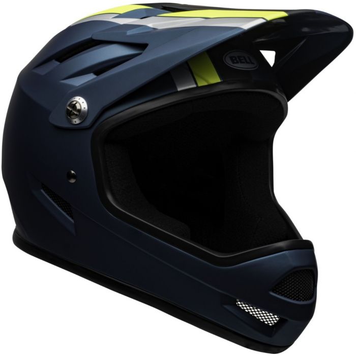 Bell Sanction Fullface Helm Matte Blue Hi Viz Bild 6