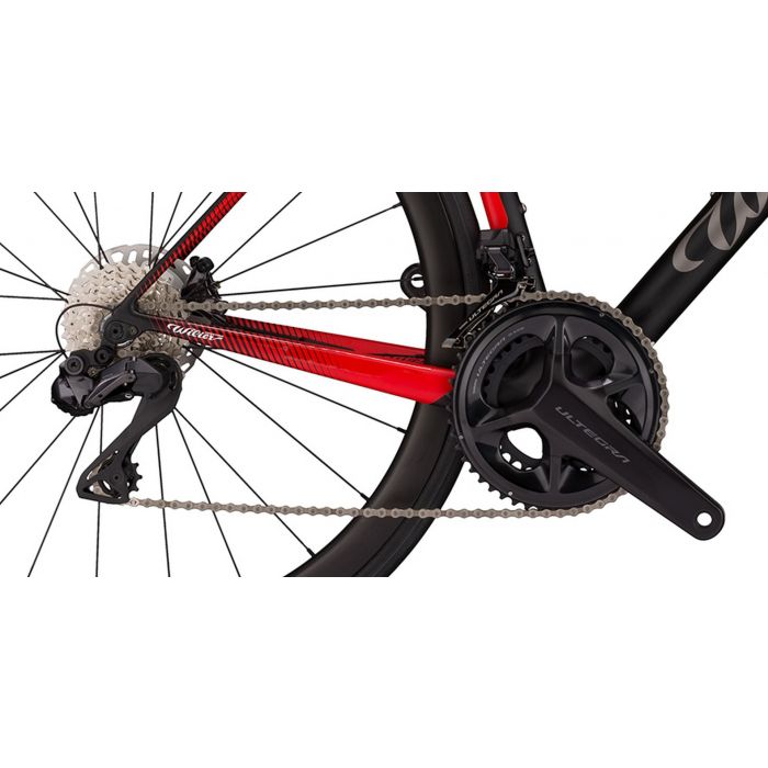 Wilier 0 SL Disc Shimano Ultegra 8170 Di2 Carbon NDR38 Wheels, Black Red Matt Bild 2