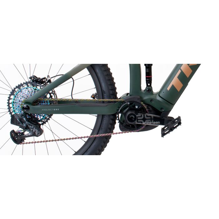 Trek Rail 9.9 Sram XX1 Eagle AXS, British Racing Green Testbike Bild 2