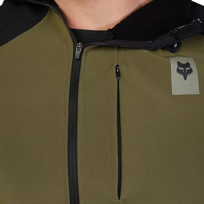 Fox Racing Defend Thermal Kapuzenpullover Olivgrün Bild 3