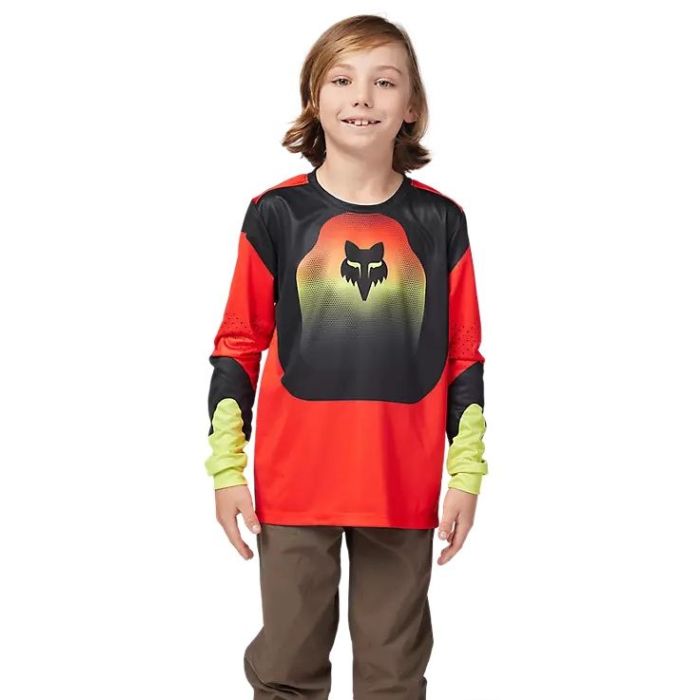 Fox Racing Ranger Revise Jersey Youth, Rot Gelb Bild 3
