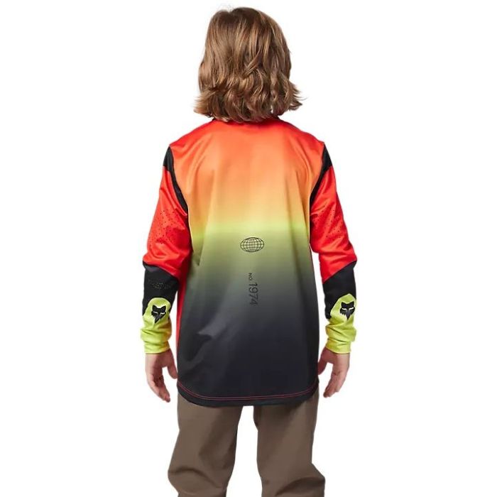 Fox Racing Ranger Revise Jersey Youth, Rot Gelb Bild 4