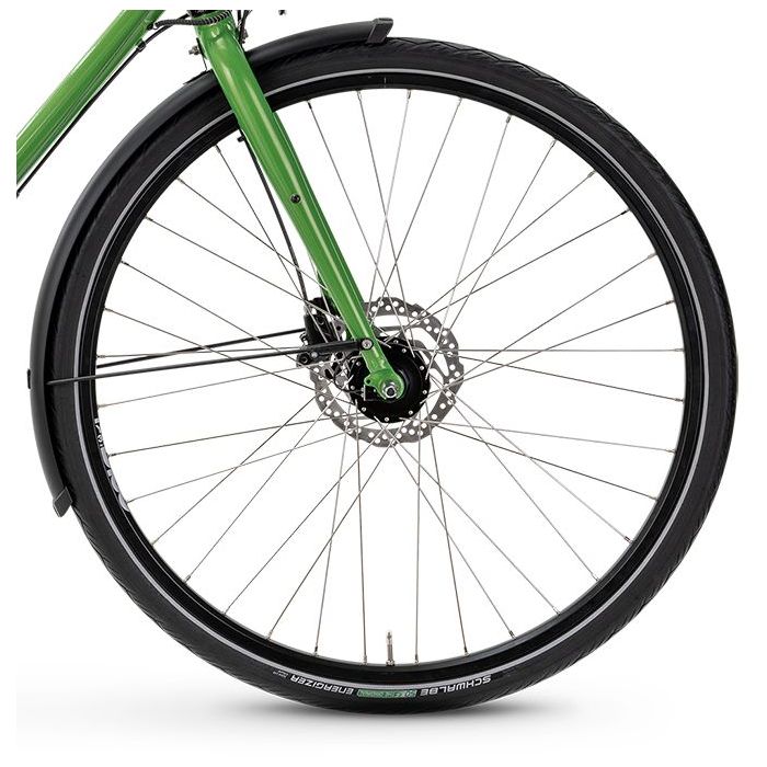 VSF fahrradmanufaktur T-100 Sport Shimano Cues 18 Gang Disc Limited Edition, Sparkling Green, Diamant Bild 3