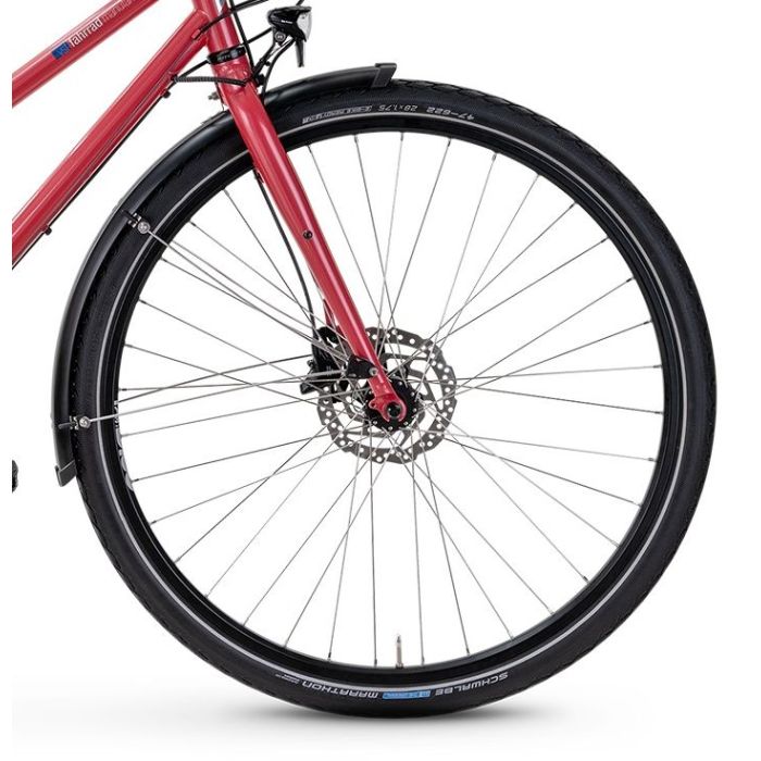 VSF fahrradmanufaktur T-500 Disc Limited Edition, Shimano Cues 20, Raspberry Red Glänzend, Trapez Bild 3