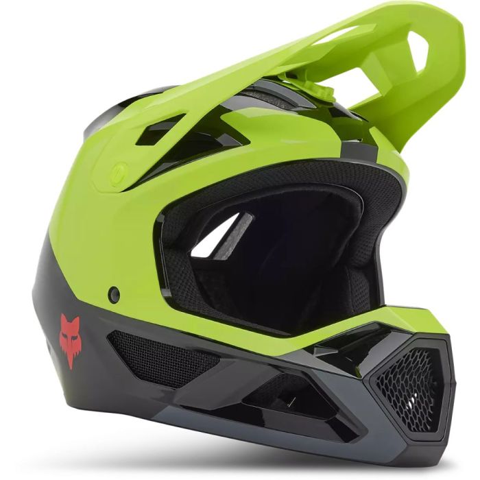 Fox Racing Rampage Barge Full Face Helm Fluorescent Yellow Bild 2