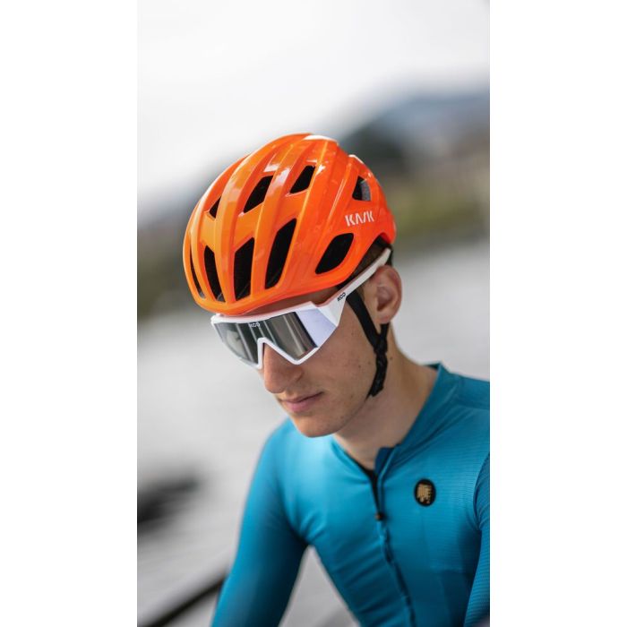 Kask Mojito Cubed WG11 Helm Orange Fluo Bild 4