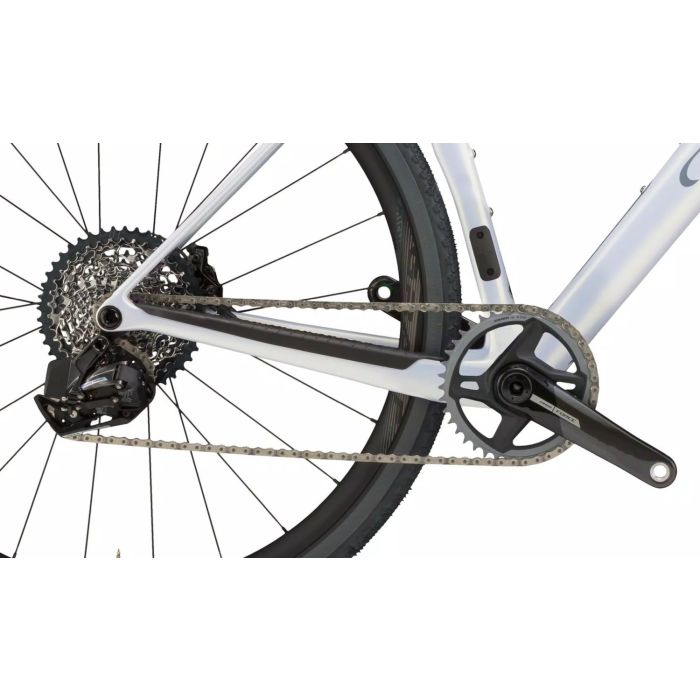 Wilier Rave SLR Sram Force AXS 1x12, Miche Graff Aero 42 Carbon Wheels, White Grey Glossy Bild 2