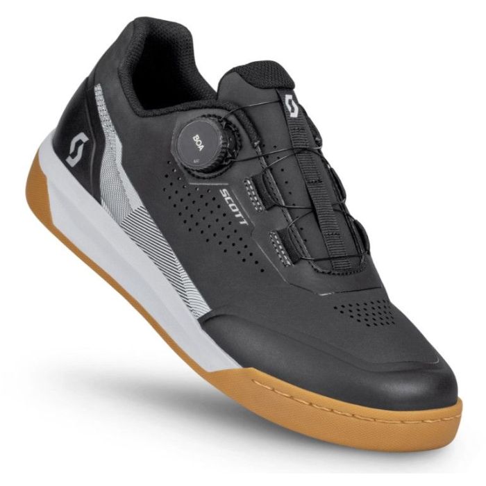 Scott Volt Evo Flat Boa MTB Schuh Black White Bild 1 Scott Volt Evo Flat Boa MTB Schuh Black White Bild 1