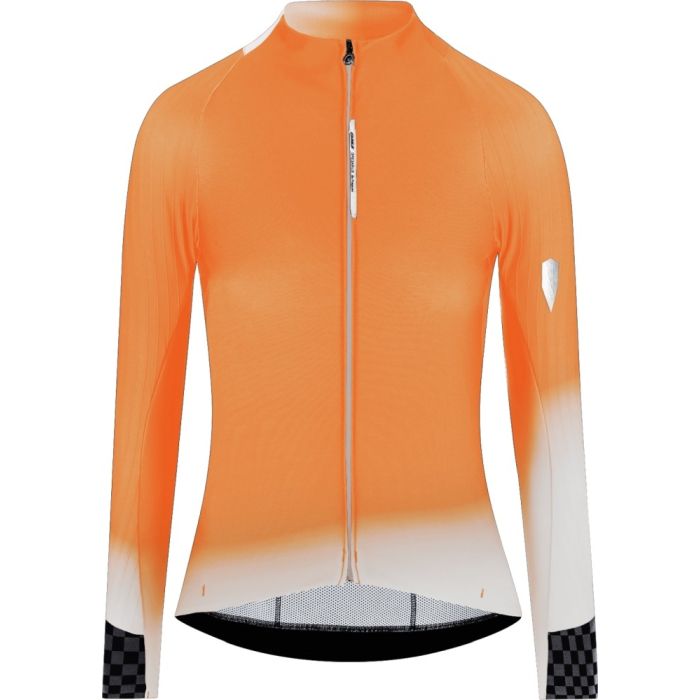 Q36.5 Gregarius Hybrid Collar Fade LS Jersey Women, Poppy Orange Bild 1 Q36.5 Gregarius Hybrid Collar Fade LS Jersey Women, Poppy Orange Bild 1