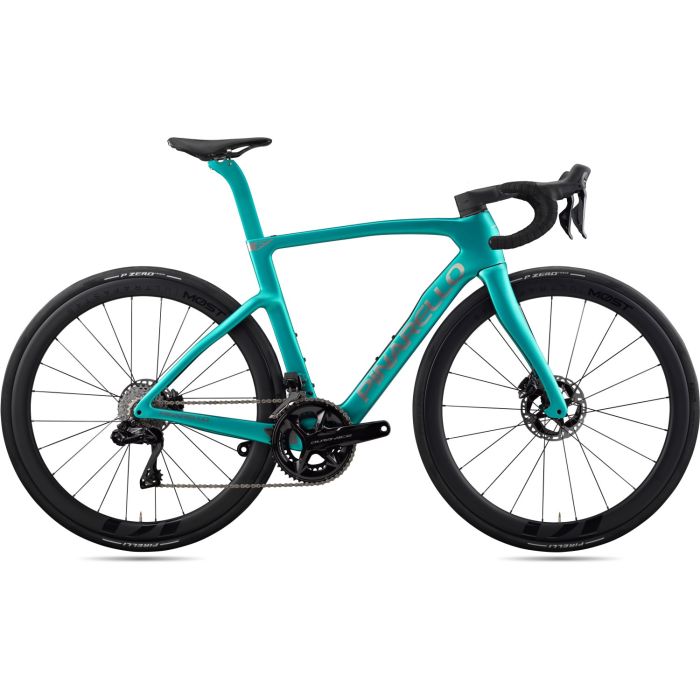Pinarello F9 Shimano Dura Ace Di2 2x12, Most Ultrafast 45, Formula Green Matt Bild 1