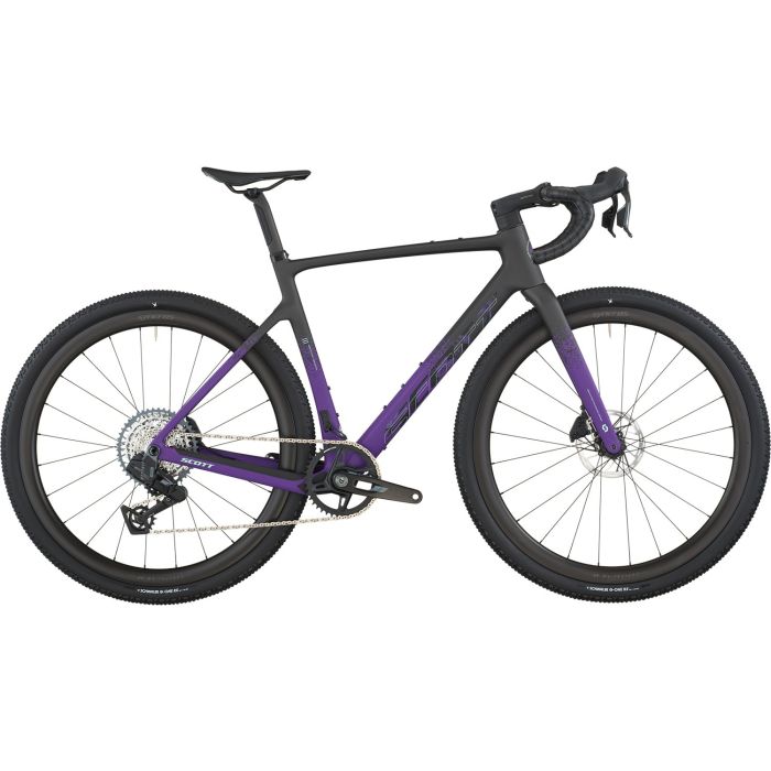 Scott Addict Gravel 20, Sram Rival AXS 1x13, Carbon Black Indigo Purple Bild 1