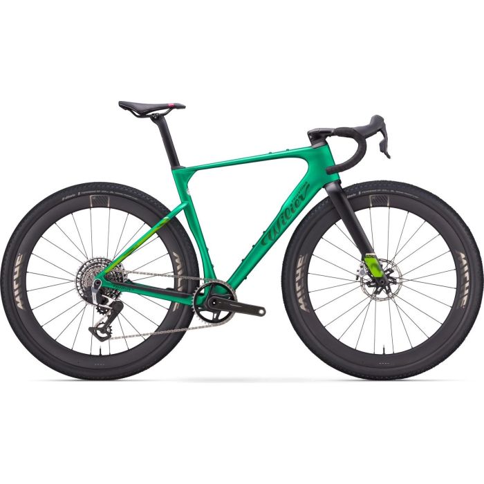 Wilier Rave SLR ID2 Sram Rival XPLR 1x13, Miche Graff Allroad Wheels, Pixel Green Matt Bild 1