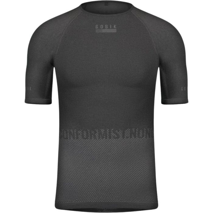 Gobik Limber Skin Unterhemd Short Sleeve Men, Basalt Bild 1
