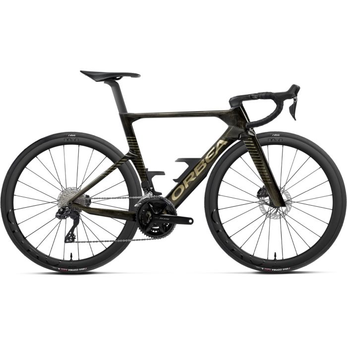 Orbea Orca Aero M30i LTD, Shimano 105 Di2 2x12, Magic Gold Clear View Titanium Gloss Bild 1 Orbea Orca Aero M30i LTD, Shimano 105 Di2 2x12, Magic Gold Clear View Titanium Gloss Bild 1