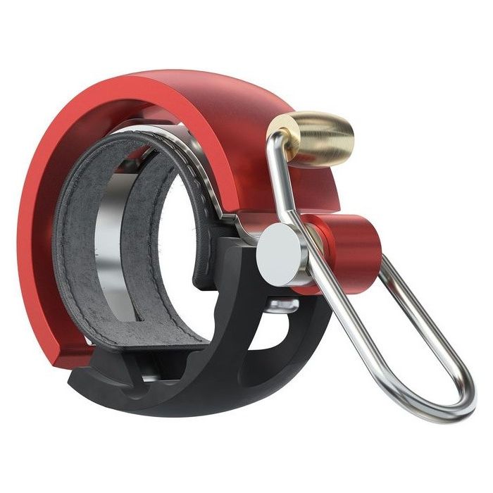 Knog Oi Luxe Fahrradklingel Black Red Bild 1 Knog Oi Luxe Fahrradklingel Black Red Bild 1