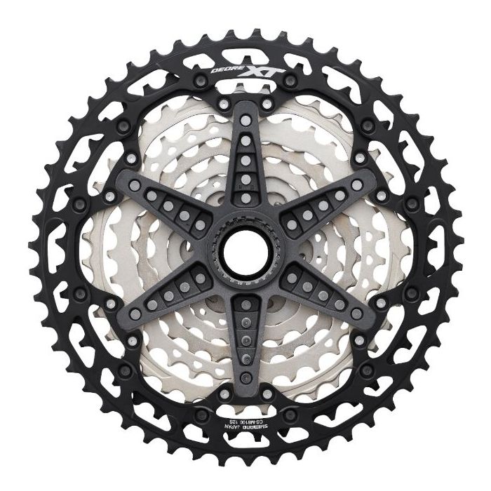 Shimano CS-M8100 Deore XT Kassette, 12-fach, Silver Black Bild 2