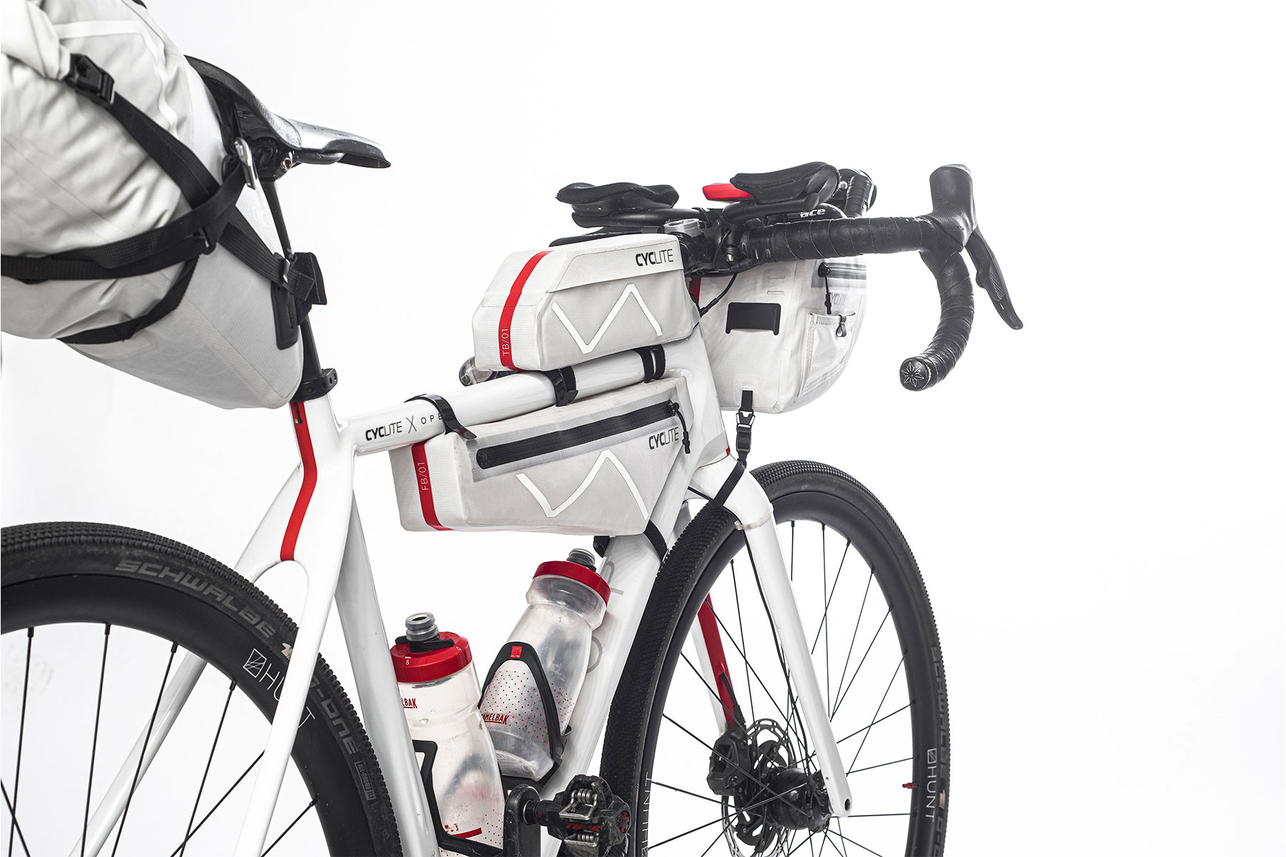Ein Fahrrad ausgestattet mit Cyclite Taschen.